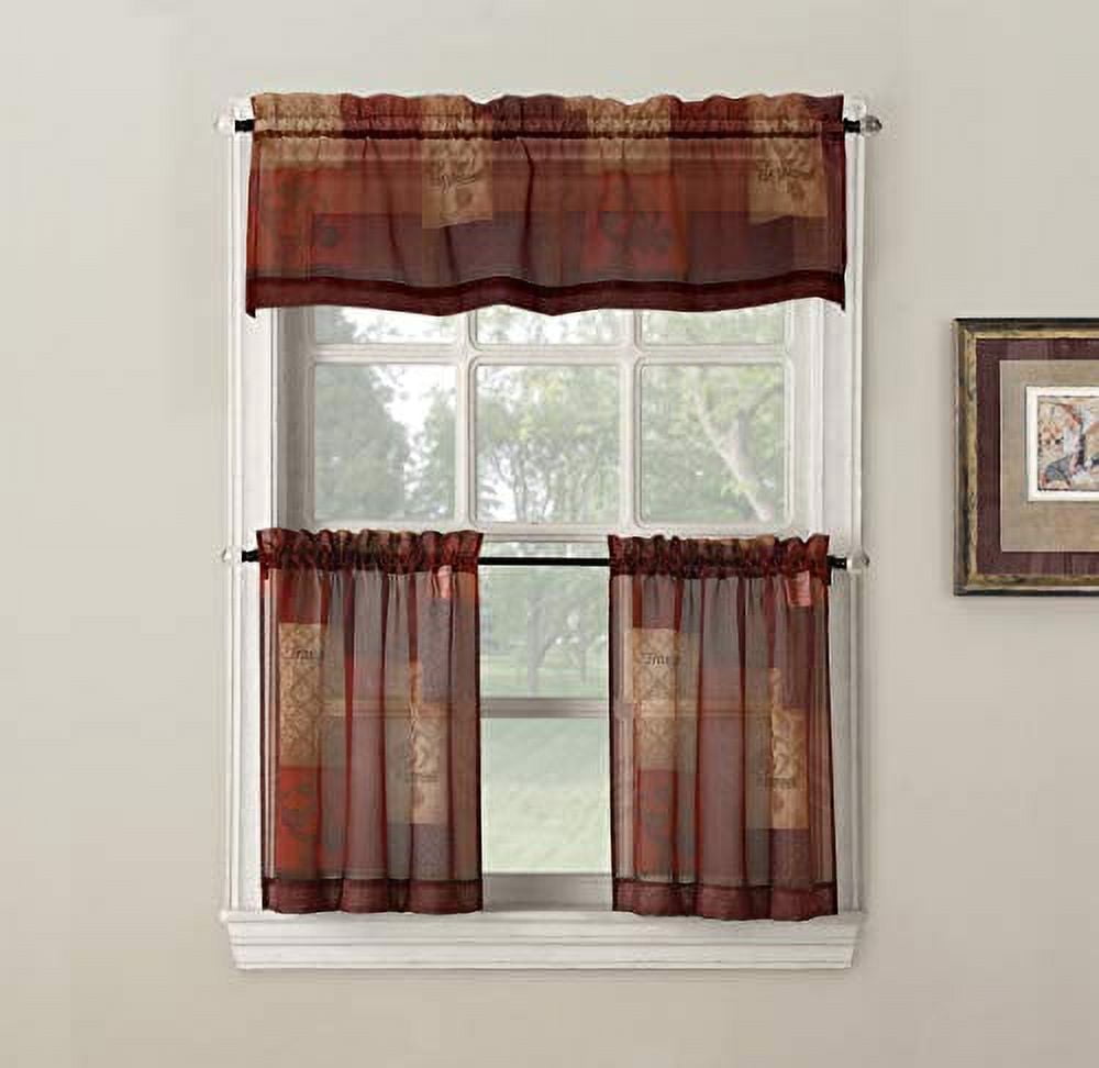 No. 918 Eden Rod Pocket Window Tier Pair