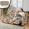 thumbnail image 3 of COEQINE Sofa Cover for Recliner Chair 3 Seater Non-Slip Dog Chair Cover 8 Pieces Couch Slipcover Recliner with Elastic Bottom and Pocket for Kids, Pets, Vintage Leopard Print, 3 of 8