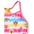 thumbnail image 3 of Emoji Girls 4-6x All Over Print One Piece Swimsuit, 3 of 3