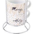 Mainstays Holiday Sentiments Microwave & Dishwasher Safe Stackable Mug