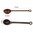 thumbnail image 3 of 30 Pieces Plastic Long Handle Coffee Measuring Spoon Coffee Measuring Scoop Plastic Coffee Scoop Coffee Spoon for Coffee Tea Beans Fruit Powder Sugar Spices Seasoning, 8.26 Inches, Dark-Brown, 3 of 7
