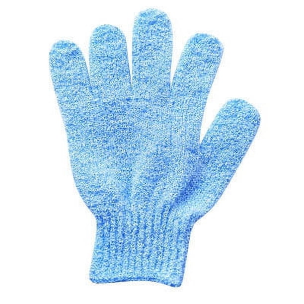 Fiudx Guantes Exfoliantes de Cinco Dedos, Toallas de Baño Exfoliantes, Cepillos de Baño Gruesos, Limpieza Eficaz de La Piel, Masaje Cómodo, Artículos Esenciales de Baño para Adultos, Reutilizables y