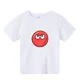 thumbnail image 3 of Ropa bonita de bola roja 2.ª para niños, camiseta de algodón de moda de verano para niños, camisetas de dibujos animados para bebés, camisetas casuales de manga corta para niñas, 3 of 5