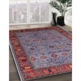 thumbnail image 2 of Ahgly Company Indoor Rectangle Mid-Century Modern Red Oriental Area Rugs, 5' x 8', 2 of 6