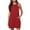 Red, variant on Kureaily For Women Casual Sleeveless Eyelet Tank Dress Beach Swimsuit Cover Up Short Summer Dresses With Pockets