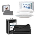 thumbnail image 1 of Colcha Matrimonial Acabado Ultrasónico Trinity Negro + Juego de Sábanas Gris + 2 Almohadas Osos, 1 of 13