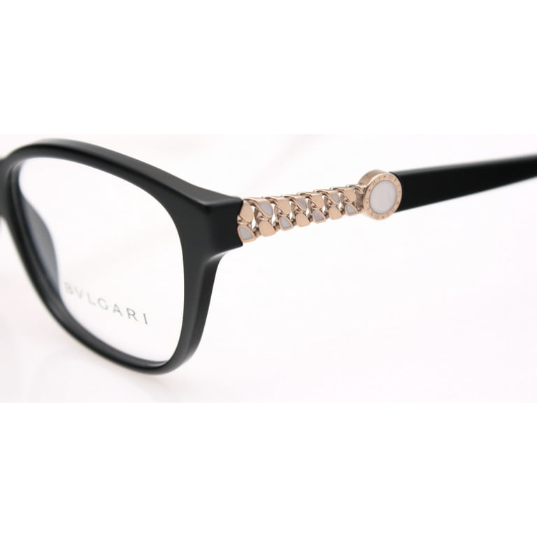 Bvlgari BV 4109 501 Womens Black Gold Chain Eyeglasses Bvlgari BV 4109 501 Womens Black Gold Chain Eyeglasses