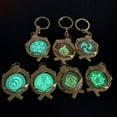 thumbnail image 2 of Genshin Impact Vision Luminous Keychain, Gold Game Figure Key Chain Pendant Keyring Accessories Cosplay Costume Gifts, 2 of 5