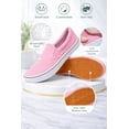 thumbnail image 3 of Emma Shoes Canvas Slip On Sneakers for Women, Canvas Slip On Shoes for Women, Low Top Casual Flats (Light Pink, 10), 3 of 5
