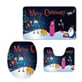thumbnail image 3 of Juego de alfombras de baño con patrón navideño de 3 piezas, alfombra de piso de inodoro + alfombras de inodoro + cubierta de asiento de inodoro 7 Soledad Juego de alfombras de baño Nopslip, 3 of 6