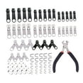 thumbnail image 1 of Kit de reparación de cremallera de 85 piezas con herramienta de alicates de instalación de cremallera de deslizador de cremallera para chaquetas Hugo Fijador de cremallera universal, 1 of 10