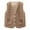 Khaki, variant on Bxsruta Girls' Boys' Fleece Vest Jacket, Ligntweight Sleeveless Mountain Fleece Vest Outwear