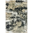 thumbnail image 3 of Style Haven  McHugh Hi-low Textured Abstract Black and Gold Area Rug 5'3" x 7'6" 5' x 8' Bedroom, Dining Room, 3 of 5