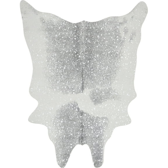 Loloi Bryce Faux Cowhide Grey / Silver Area Rug
