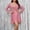 Pink#354, variant on Wowcloth Womens Sexy Deep V Neck Long Sleeve Irregular Tie Waist Ruffle Hem Flowy Swing Mini Short Wrap Dress