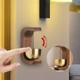 thumbnail image 3 of Seasiametaverse Magnetic Wooden Wind Chime Doorbell Decoration, Magnetic Wooden Doorbell for All Materials, Shopkeepers Bell for Door Opening - Ding Ding Sound, Restaurant,Housewarming Gift (Walnut2), 3 of 8