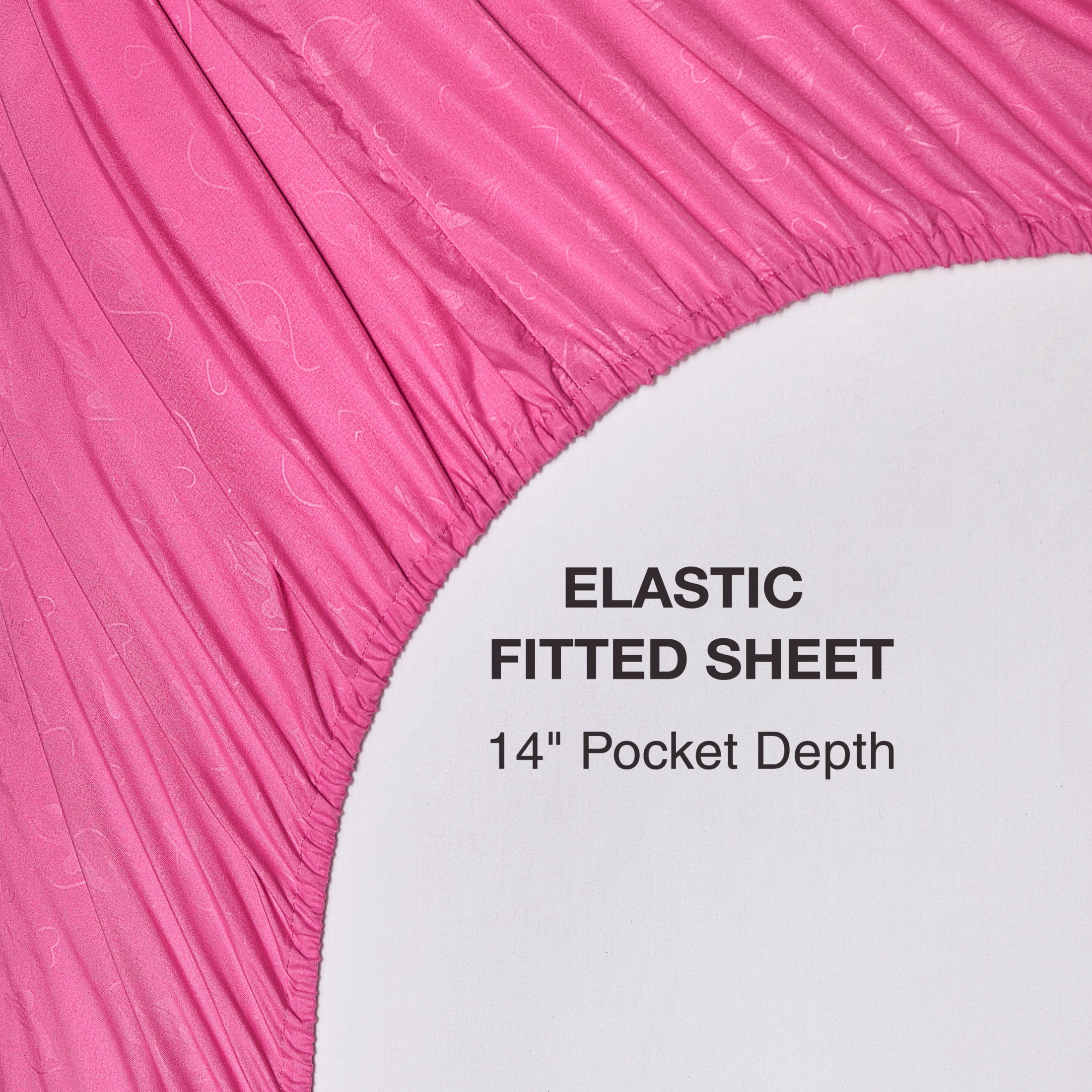 Baby Phat Embossed Microfiber Sheet Sets With Extra Pillowcases, 6-Piece Queen, Pink