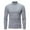 Gray, variant on Fesfesfes Men Solid Mock Neck Long Sleeve Shirt Casual Slim Fit Pullover Base-Layer Shirt Bottoming Shirt