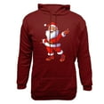 thumbnail image 5 of DODADAWANJ Christmas Funny Hoodie for Men Santa Claus Graphic Pullover Hoodies Hooded Drawstring Sweatshirt for Funny Christmas Gifts S, 5 of 5