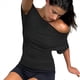 thumbnail image 2 of Tops de Verano con Hombros Descubiertos para Mujer, Camisetas para Salir, Top Corto Sin Mangas, Ropa de Moda, Conjuntos de 2025 Negro L, 2 of 9