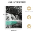 thumbnail image 2 of ARISTURING  Black and White Teal Canvas Wall Art Dreamlike Forest Waterfall Picture Painting on Canvas Modern Nature Landscape Artwork for Bedroom Bathroom Decor Framed Ready to Hang, 2 of 5