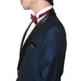 thumbnail image 5 of Adam Baker Men's 9-3403 Slim Fit One Button Satin Shawl Collar Tuxedo Suit - Navy - 48 Short, 5 of 9