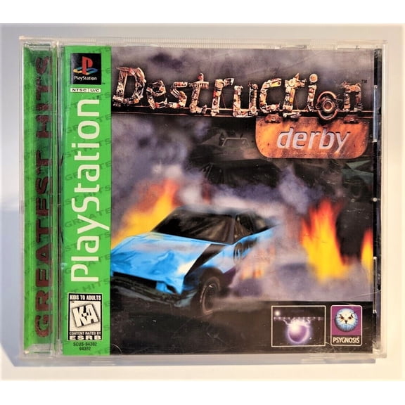 Pre-Owned Destruction Derby - Complete in Box, Greatest Hits - PS1 Playstation 1 PSX