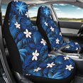 thumbnail image 4 of XYZCANDO Stretchy Car Seat Covers SUV Truck Van, Easy to Install Comfort Car Front Seat Covers 2 Pack Polyester Tropical Floral & Palm Leaf Print, 4 of 10
