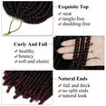 thumbnail image 4 of 3 Packs Pre-twisted Spring Twist Hair 8 inch Fluffy Pre-Twisted Passion Twists Short Mini Curly Twist For Bomb Spring Twists Crochet Braids Hair, 4 of 8