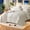 White, variant on 7Pcs Solid Color Comforter Collections - Stain‑Proof, Soft Microfiber, Lightweight - Bed in A Bag Queen Size for All Seasons Featuring 100% Microfiber Cover And 100% Polyester Filling