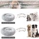 thumbnail image 4 of Cama para perros, Cama para mascotas, Cama para gatos, Sofá para perros, Sofá para gatos, Almohada esponjosa, Suave y lavable para gatos y perros Gris claro 50cm brillar Hogar, 4 of 4