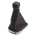 thumbnail image 1 of Pomo de Cambio Manual de 5 Velocidades Único Bargains con Cubierta para Chevrolet Cruze 2010-2015 Palanca de Cambio de Plástico Cuero Sintético Negro Rojo, 1 of 7