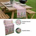 thumbnail image 5 of Easter Bunny Gnomes Table Runner - 48 Inch Long, Kitchen Dining Table Runner Dresser Scarves, Spring Easter Eggs Floral Pink Plaid Farmhouse Decor for Coffee Tables Wedding Party Banquet, 5 of 8