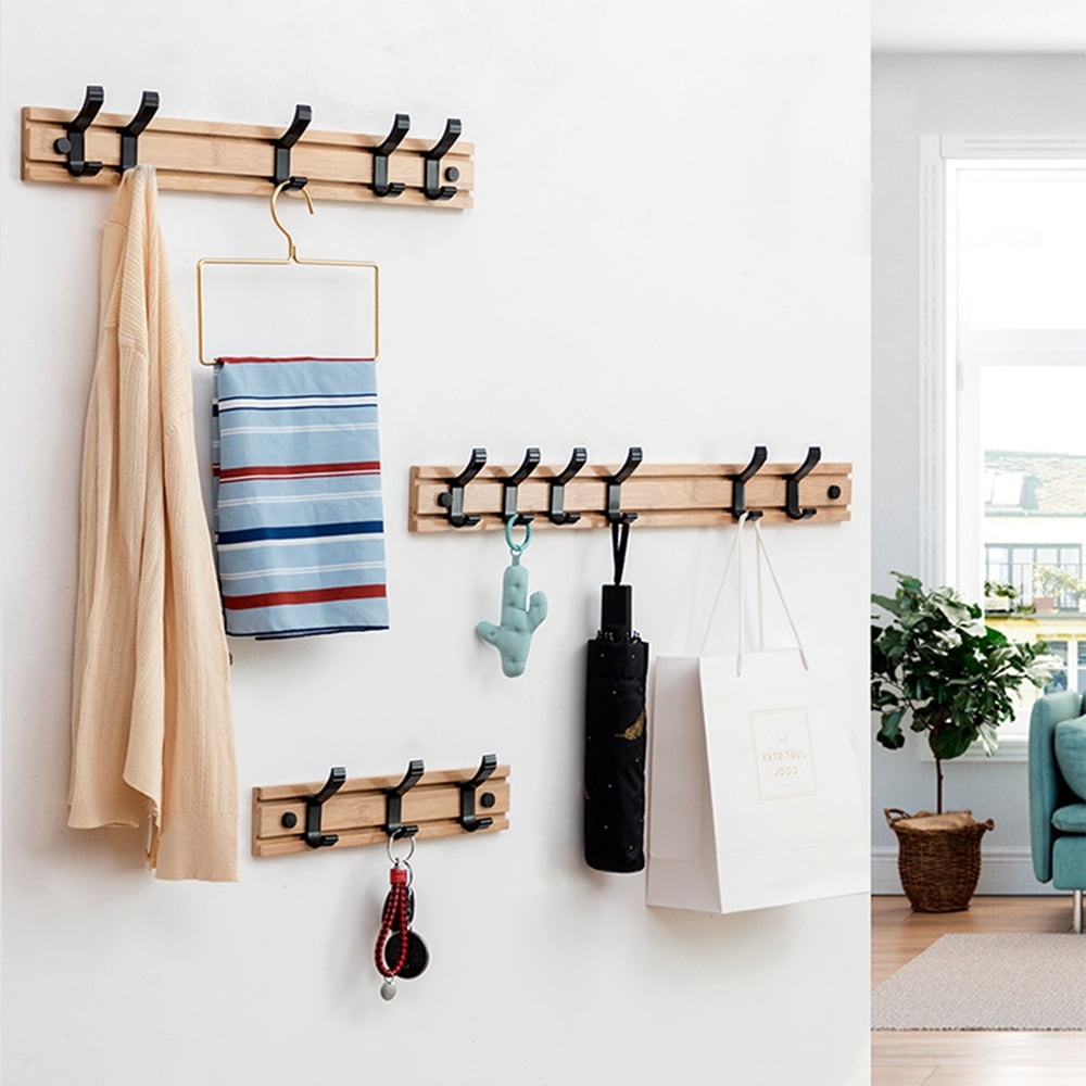 Coat Rack Wall Mount Pack, Entryway Coat Rack with Wall Hooks