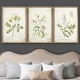 thumbnail image 3 of wall26 Framed Canvas Print Wall Art Set Victorian Style White Rose &amp; Lily with Butterfly Nature Floral Illustrations Realism Rustic Wilderness for Living Room, Bedroom, Office - 24"x36", 3 of 5