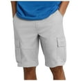 thumbnail image 2 of Men's Slim Fit Stretch Denim Shorts - Ripped Skinny Design - Nylon - 32-42 Sizes, 2 of 5