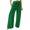 Green, variant on WRXMIJNHGSA Summer Savings Clearance Casual Pants for Women Womens Cotton Casual Loose Pants Comfy Work Pants With Pockets Elastic High Waist Paper Bag Drawstring Pants