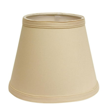 Oyster Organza Shade - Slant Empire Hardback Lampshade with Washer Fitter, Oyster