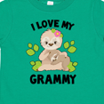 thumbnail image 4 of Inktastic Cute Sloth I Love My Grammy with Green Leaves Boys or Girls Toddler T-Shirt, 4 of 5