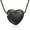 Black, variant on Personlized Love Heart Urn Necklace for Ashes Keepsake Memorial Cremation Jewelry Stainless Steel Ashes Holder
