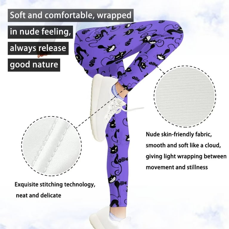 FKELYI Space Star Print Cool Kids Leggings Size 12-13 Years Stretchy  Running Tights Teen Girls Durable Travel Yoga Pants High Waisted Butt Lift  