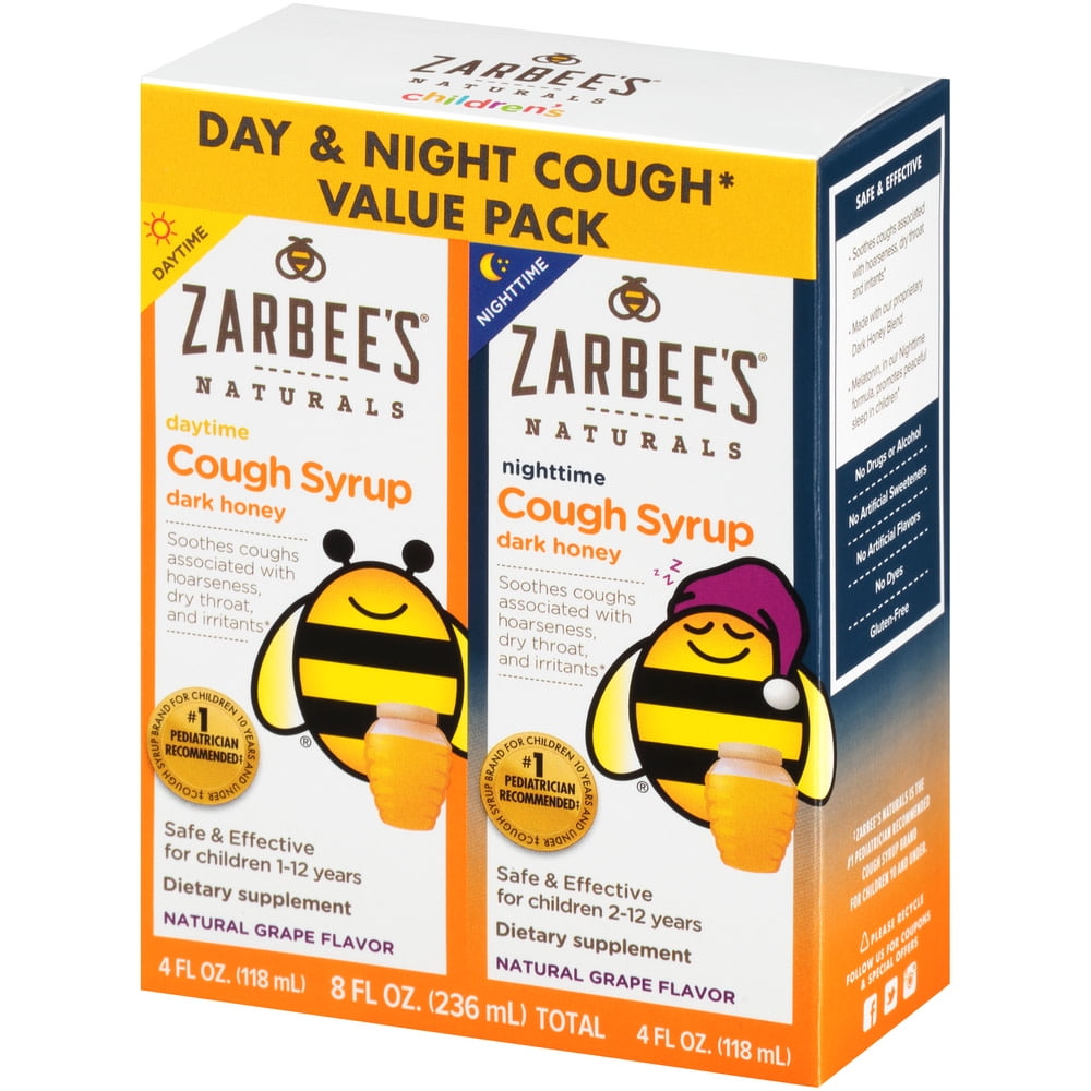Zarbee's Naturals Children's Cough Syrup with Dark Honey Daytime