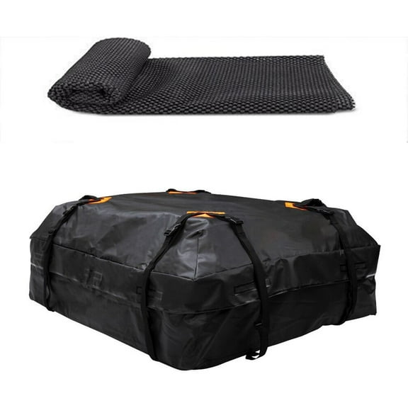 For Waterproof Cargo Bag Car Roof Cargo Carrier Universal Luggage Bag Storage Cube Bag For Travel Camping With Anti-slip Mat