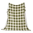 thumbnail image 3 of Great Bay Home Cozy Plush / Sherpa Reversible Throw Blanket, Twin, Olive Green Buffalo Check, 3 of 6