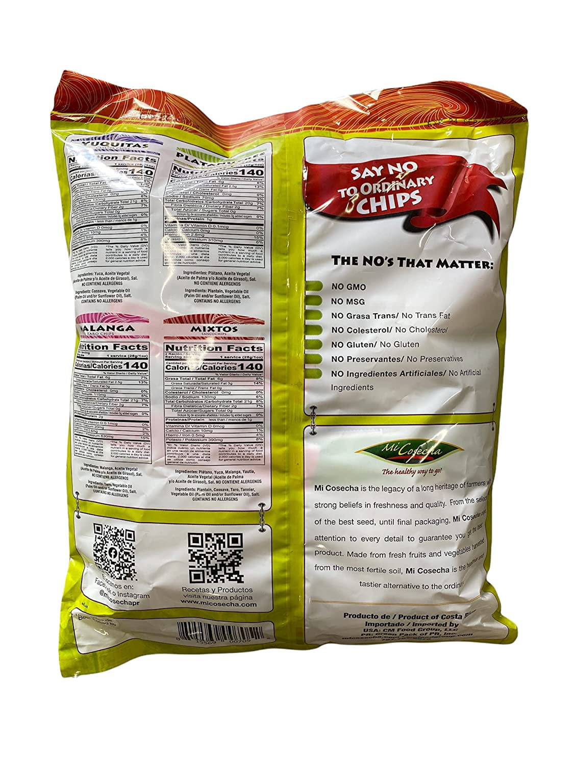 Mi Cosecha Chips Variety Bag