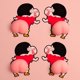 thumbnail image 5 of ER 4 Uds pegatina 3d para puerta de coche pegatina para evitar colisiones dibujos animados individualidad y creatividad (Crayon Shin-chan) brillar Electrónica, 5 of 5
