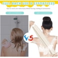 thumbnail image 4 of 6 Pack Exfoliating Shower Bath Gloves Back Scrubber Set, 2 Pcs Exfoliating Body Scrubber Nylon Back Washer, 2 Pairs Scrub Gloves for Skin Pull Strap Washcloth (Gray, White), 4 of 7