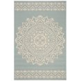 thumbnail image 2 of SAFAVIEH Linden Thornton Floral Area Rug, Cream/Aqua, 4' x 6', 2 of 7
