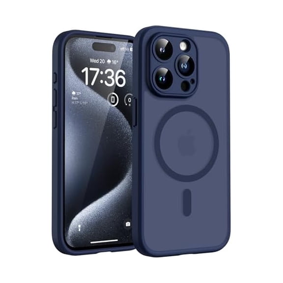 Eryueer Magnetic for iPhone 16 Pro Case, Upgraded Full Camera Protection, Compatible with Magsafe, Drop Protection, Translucent Matte Back Bumper for iPhone 16 Pro 6.3-Inch