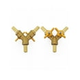 thumbnail image 4 of Heavy and Thick Brass 3 Way Y Shaped Shut Off Ball Valve 10mm Hose Bar, 4 of 10